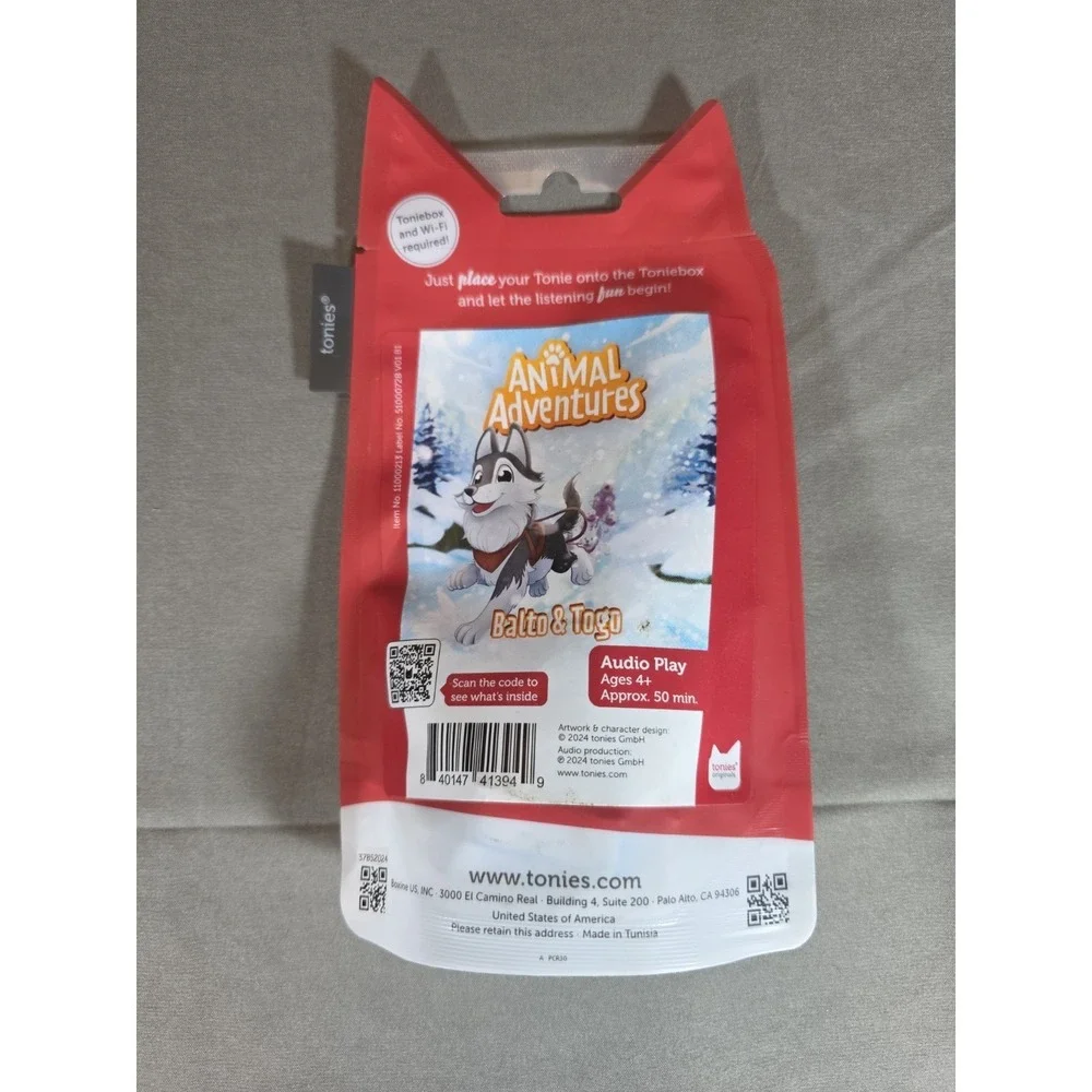 Tonies Animal Adventures: Balto & Togo Audio Play Figurine